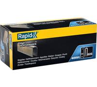 Agrafes en fil plat galvanisés n° 606/30 mm - 4000 pièces - Boite en carton - RAPID-ISABERG - 466301040