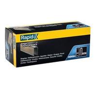 RAPID 466301040, Agrafes haute performance pour matériaux denses, couronne étroite N°606, longueur des branches 30mm, acier galvanisé avec revêtement résine, 4000 pièces, Boîte FSC