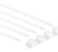 Agrafes en plastique 12 mm, 50 pièces, capacité de 90 feuilles, blanc