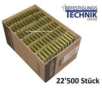 Agrafes G5562 22mm CNK galvanisé Bostitch S5650 S5 Prebena L Senco N BEA Würth 155 KL-26 22,5M
