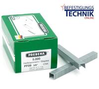 Agrafes galvanisées 11/9mm pour Prebena PF09CNK HFPF09 DNPF16 HFPF14 Rapid 140 R11 KL-35 5M