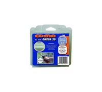Agrafes galvanisées Omega 20 EDMA - plastifié blanc - 200 pièces - 429