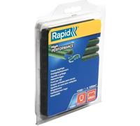 Agrafes Grillage RAPID VR22, Vert Plastifié, Blister 1100, Pose Clôture, Compatible FP222 FP20, Diamètre 5-11mm