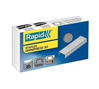 Agrafes - LEITZ - Rapid Supreme Omnipress 30 - 6mm - Gris - 1000 pièces