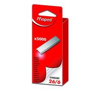 Maped Agrafes 26/6 zinguées grand paquet – boîte de 5000