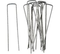 Nature Agrafes métalliques pour toile et feutre de paillage, 14x3 cm, Lot de 10 pcs