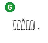 Agrafes mini-croco WM-07 / 18 - Boite de 2000 pièces - 6WM071