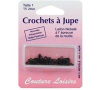 Agrafes noires n°1 avec brides X 14 - Distrifil(...) - 1 Noir 1 Noir G
