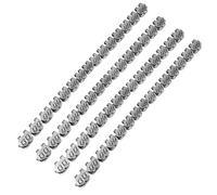 Agrafes pour bande transporteuse 600 mm en acier inoxydable, attache et jonction de convoyeur pour bandes légères 1,6 à 3,2 mm, fixation rapide industrielle, 4 pièces avec axes d’assemblage