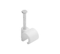 Agrafes pour câble Ø 4 à 7 mm Blanc Sachet de 25