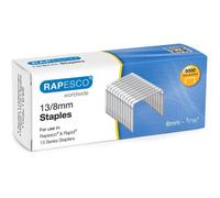 Rapesco Agrafes galvanisées 13/8 mm pour pistolet agrafeur – Boîte 5000