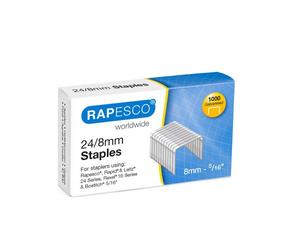 Agrafes Rapesco galvanisées 24/8 - Boîte 1000