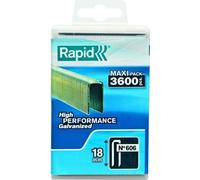 Agrafes RAPID N°606, 18mm, Galvanisées, 3600 Pièces, Agrafes Étroites