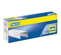 Agrafes - RAPID - SP19/6 mm - Lot de 10 Boîtes - 5000 pièces - Standard Galva