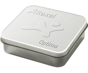 Agrafes Rexel Optima, 3750 pièces, en boîte métallique