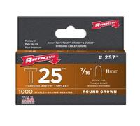 Agrafes rondes T25 pour câbles 6 mm - longueur 11 mm ARROW