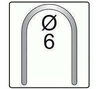 Agrafes rondes T25 pour câbles 6 mm - longueur 14 mm ARROW