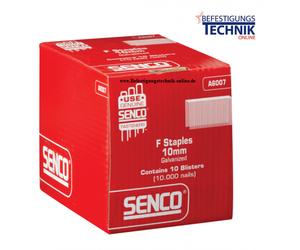 Agrafes Senco F8 8mm F05BAA galvanisées pour agrafeuse SFT10XP-F SFW09-F DFPXP-F SHT-F KL-32 30