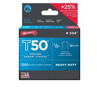 Arrow Agrafes 031004 508 T50 – 12 mm – Boîte de 1250 pour agrafeuse T50