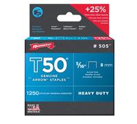 Agrafes T50 - 8mm - bte de 1250 VINMER - 031002