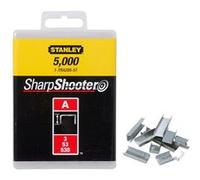 Agrafes Type A 10mm boîte de 1000 - STANLEY - 1-TRA206T Neutre G