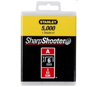 Agrafes Type A 6mm boîte de 1000 - STANLEY - 1-TRA204T