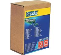 Agrafes VR22 Vertes RAPID, 5-11mm, Galvanisées Plastifiées, Boîte 1600, Compatible FP20 FP222