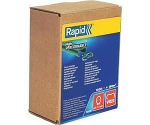 Agrafes VR22 Vertes RAPID, 5-11mm, Galvanisées Plastifiées, Boîte 1600, Compatible FP20 FP222