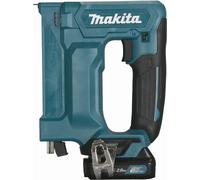 Agrafeuse 12 V CXT Li-Ion 2 Ah 7 / 10 mm MAKITA - 2 batteries, chargeur, coffret - ST113DSAJ