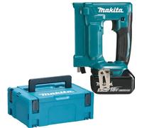 Agrafeuse 18 V LXT - 7/10 mm - MAKITA - 2 batteries 18V 3.0Ah - chargeur - MakPac - DST112RFJ