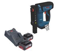 Agrafeuse à bois sans fil Bosch GTH 18V-14 18 V 10,6 x 6 - 14 mm sans balais + 2 batteries 4,0 Ah + chargeur