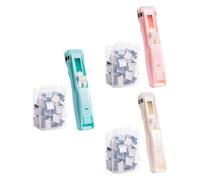 Agrafeuse à clip, solution de reliure polyvalente, 11,5 x 2,6 x 1,6 cm, pince à papier portable, distributeur de trombones, pince à documents, pour la maison, l'école, le dortoir, l'appartement