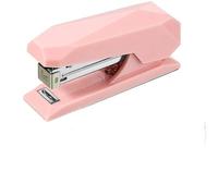 Agrafeuse À Ressort Rose Avec Agrafes, Plastique Abs Résistant, Agrafe Jusqu'à 20 Feuilles, Idéale Pour La Maison, Le Bureau Et L'école