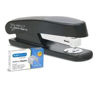 Agrafeuse - Avec Agrafes 24/6mm - Noir - Bureau - Inclus 1000 Agrafes - Rapesco