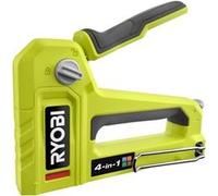 Ryobi Agrafeuse cloueuse 4-en-1 RHFST4IN1 – Manuelle, corps métal – Agrafes T50/T25/JT21 Pointes 18G