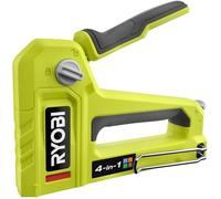 Ryobi Agrafeuse cloueuse 4-en-1 RHFST4IN1 – Manuelle, corps métal – Agrafes T50/T25/JT21 Pointes 18G