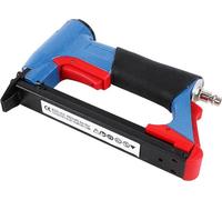 Agrafeuse/cloueuse professionnelle à air comprimé, 1/2 pouce, boîtier en aluminium, pour les travaux de meubles et de bois, bleu