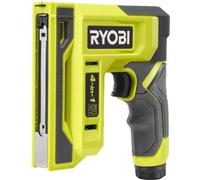 Agrafeuse Cloueuse RYOBI 4V, Agrafes 6-14 mm, Pointes 18G jusqu'à 15 mm, Livrée avec 1100 agrafes T50 et 250 pointes 18G