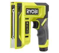 Agrafeuse/cloueuse RYOBI 4V - Agrafes de 6 à 14 mm - Clous 18G jusqu'à 15 mm - Fournie avec 1100 agrafes T50 et 250 clous 18G