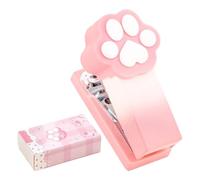 Agrafeuse de bureau - Petite agrafeuse de chat mignonne pour enfants, pour relier 2 à 15 feuilles, bureau, école, salle de classe, voyage, cadeaux pour la fête de Noël, étudiants et enfants