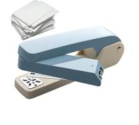 Agrafeuse de table compacte et rotative - Rotation à 360 degrés, agrafeuse résistante avec fonctionnement régulier, base réglable avec alignement précis, mini agrafeuse, agrafeuse pour brochures