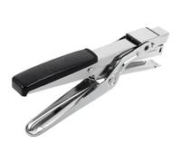 Agrafeuse de Type Pince à Main, Compacte, Ergonomique, 10 Feuilles | Noir, Plastique et Métal, Précision D’agrafage, pour Bureau et École, Format Portatif