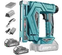 Agrafeuse Électrique, 2-en-1 Cloueuse & Agrafes T50, 2 Modes de Tir, 1000 Agrafes & 1000 Clous pour Bricolage, Bois et Rembourrage