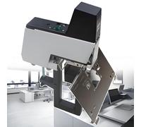 Agrafeuse électrique - Relieuse automatique, capacité 210, vitesse 80/min, double mode plat/selle, 2 à 50 feuilles, pédale, sans outils pour bureau/imprimerie