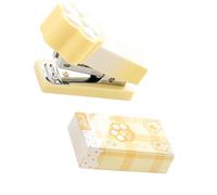 Agrafeuse en forme de Tiny Cats Paws avec fonctionnement fluide - Petite agrafeuse avec motifs de pattes de chat pour différents types de papier - Cadeau pour étudiants