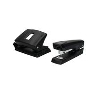 Maped Essentials Metal Pack d'agrafeuse en métal E3543 + perceuse à métal E4024 - Agrafe jusqu'à 25 feuilles à la fois - Prend en charge les agrafes 24/6 et 26/6 - Perfore jusqu'à 25 feuilles - Couleu