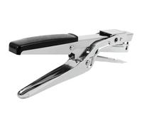 Agrafeuse Manuelle à Pince, Capacité 10 Feuilles, Plastique Métal | Compacte et Ergonomique, Agrafage Précis, Noir, pour Bureau Maison Salle de Classe