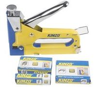 Kinzo Agrafeuse manuelle 3 en 1 – cloueuse bricolage aluminium jaune