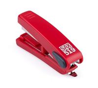 Agrafeuse plate SAX "Flat clinch", rouge, pour 20 feuilles, pour agrafes No. 10, agrafage plat, profondeur max. 44mm, matériau robuste, design stylé