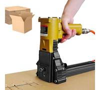 Agrafeuse pneumatique pour cartons, scelleuse industrielle à main, profondeur et étanchéité réglables de 15 à 18 mm, pour papier, boîtes en carton ondulé, fermeture de cartons, boîtes pliantes